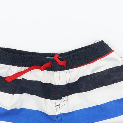 Rebel Boys Multicoloured Striped  Cropped Trousers Size 12-18 Months