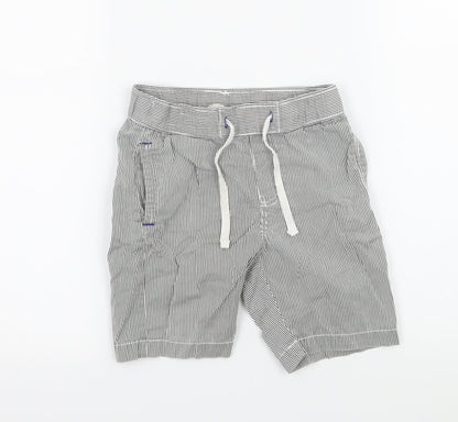 H&M Boys Grey Striped  Bermuda Shorts Size 4 Years