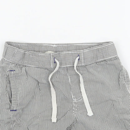 H&M Boys Grey Striped  Bermuda Shorts Size 4 Years