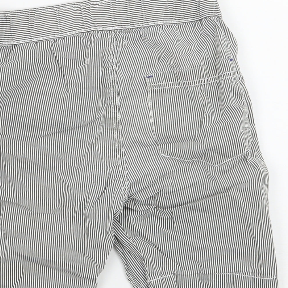 H&M Boys Grey Striped  Bermuda Shorts Size 4 Years