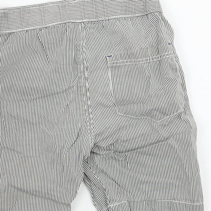 H&M Boys Grey Striped  Bermuda Shorts Size 4 Years