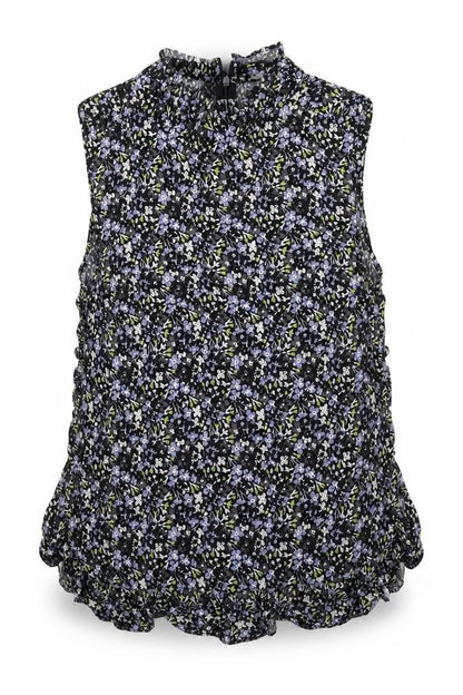 Next Womens Black Floral  Basic Blouse Size 8