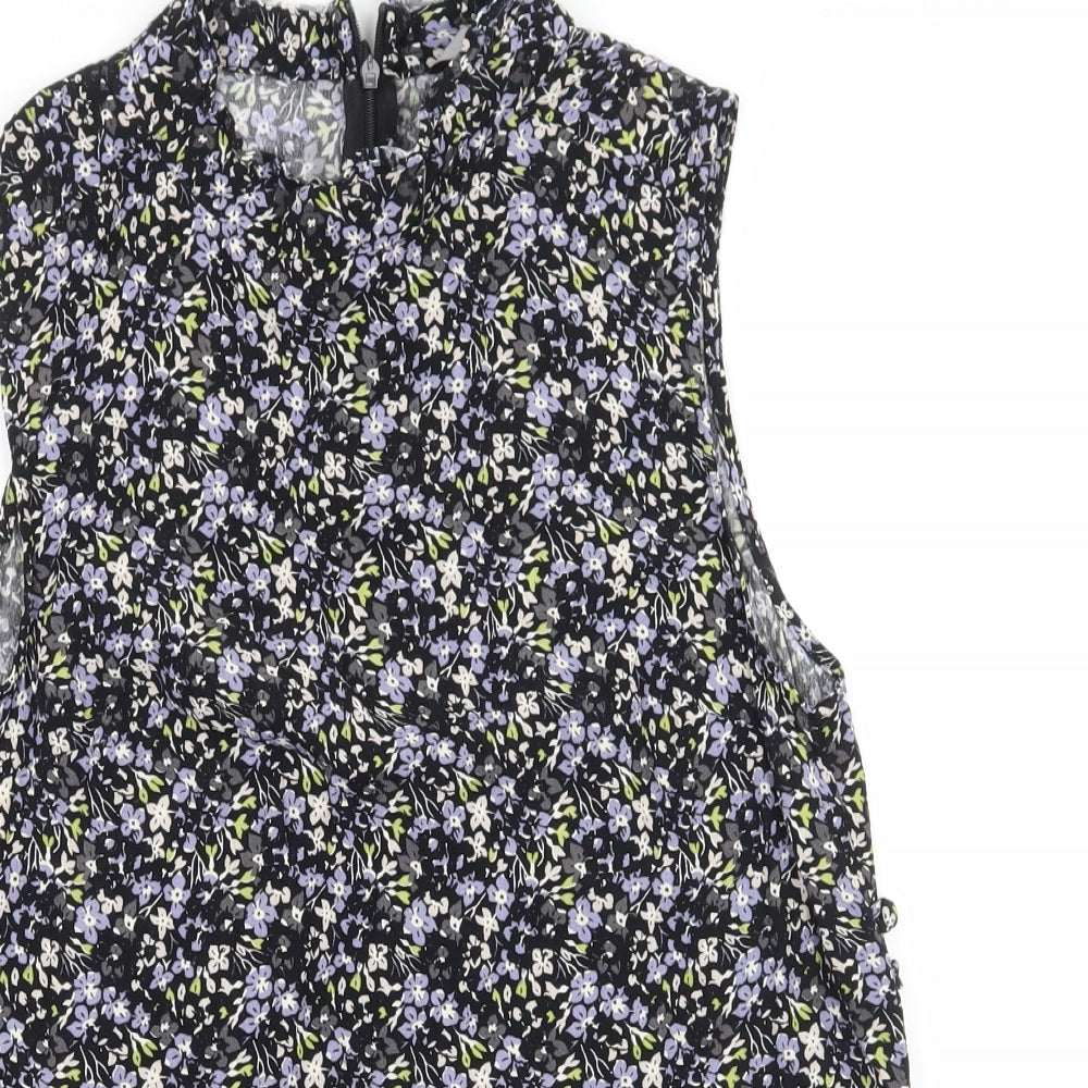Womens UK Size 8 NEXT Black Basic Blouse