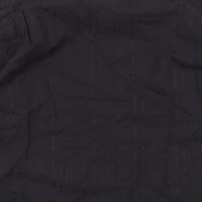 Mens UK Size L NEXT Black  Button-Up Long Sleeve Casual Shirt