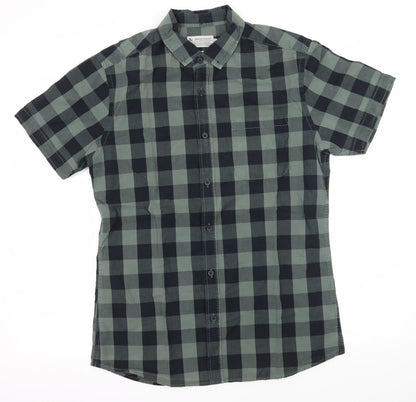 TU Mens Clear    Button-Up Size M