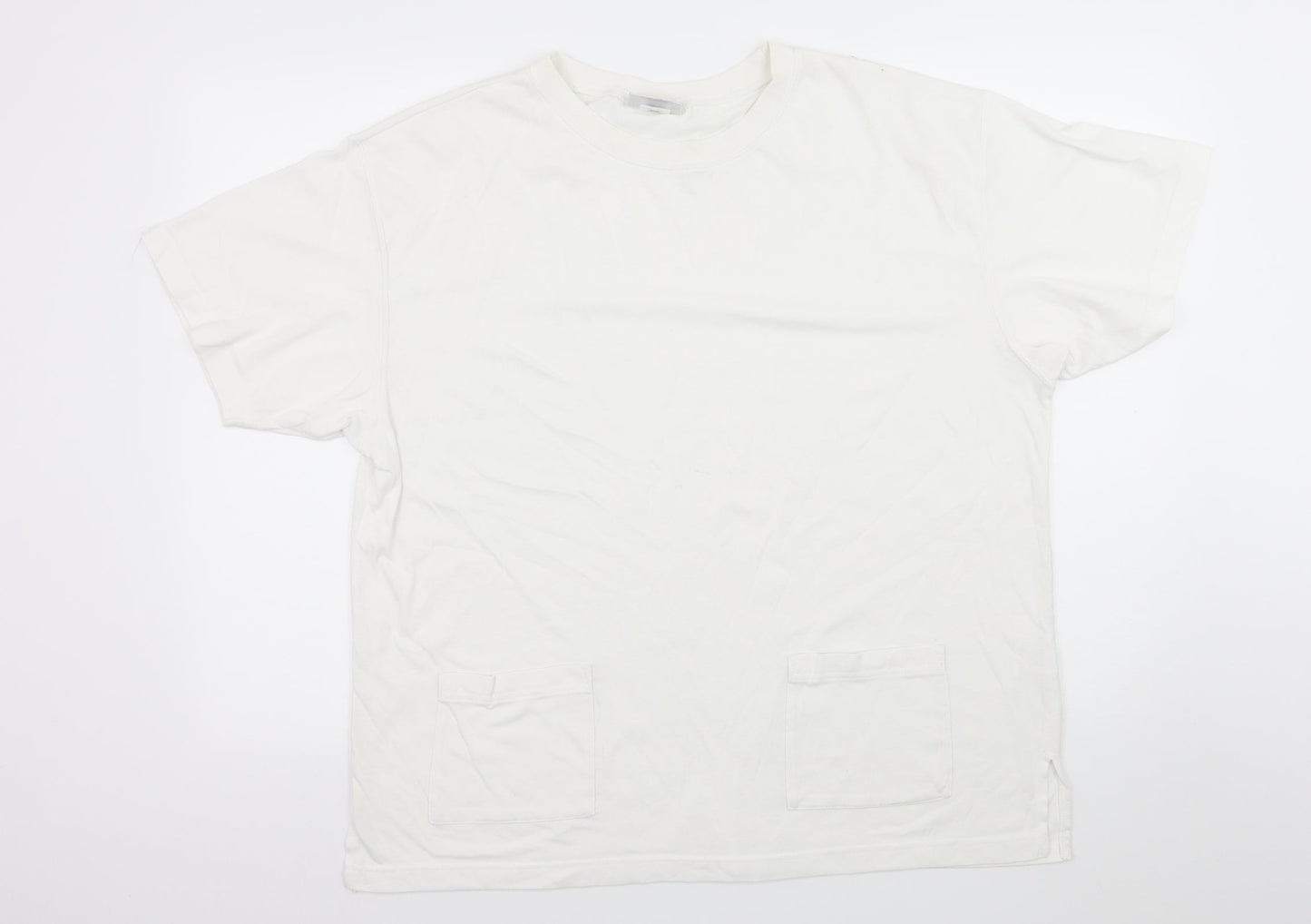 Womens UK Size XL PARA White Basic T-Shirt