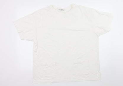 Womens UK Size XL PARA White Basic T-Shirt