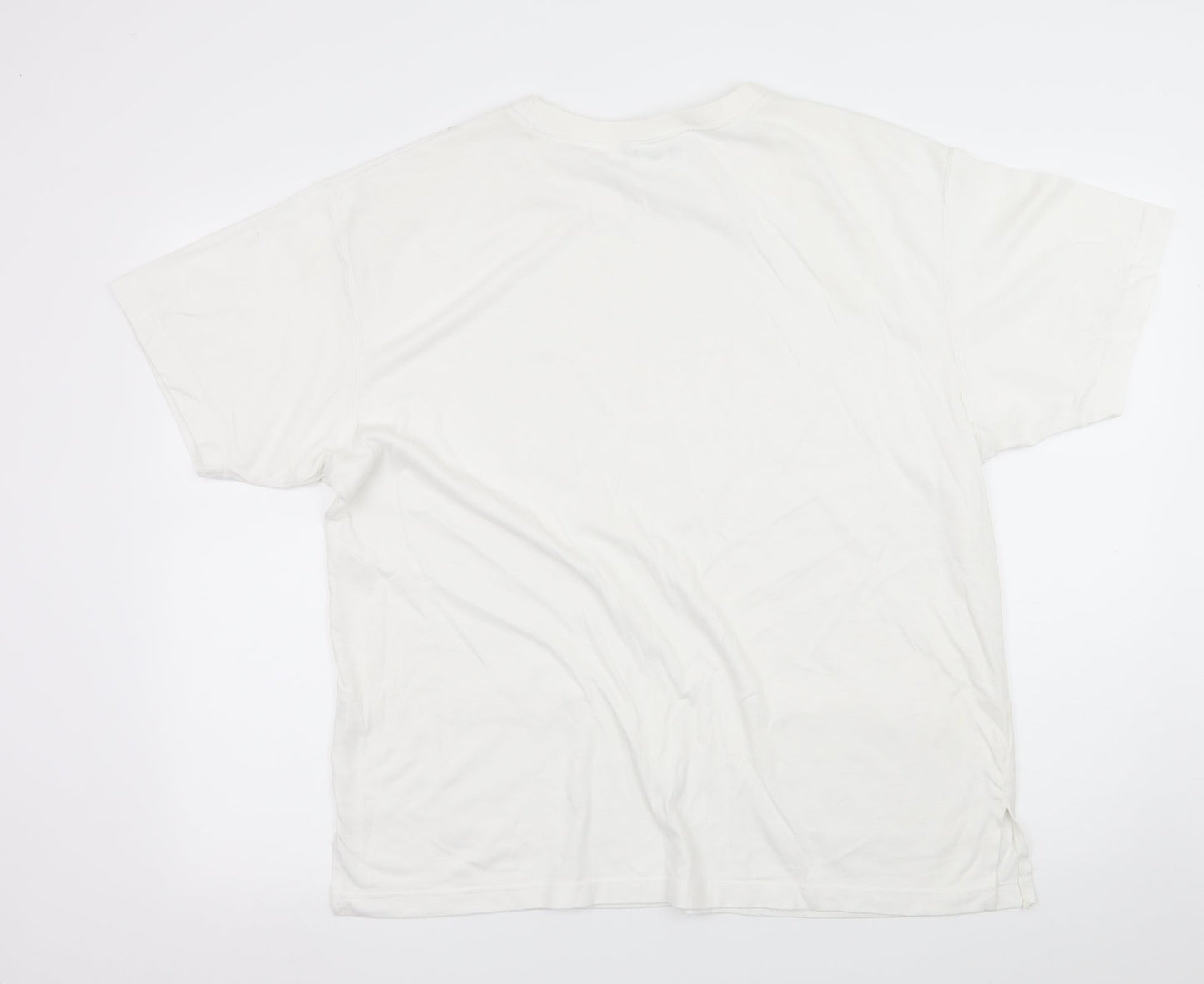 Womens UK Size XL PARA White Basic T-Shirt