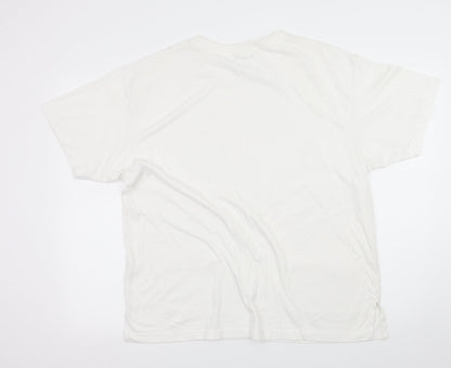 Womens UK Size XL PARA White Basic T-Shirt