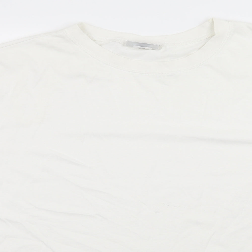 Womens UK Size XL PARA White Basic T-Shirt