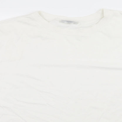 Womens UK Size XL PARA White Basic T-Shirt