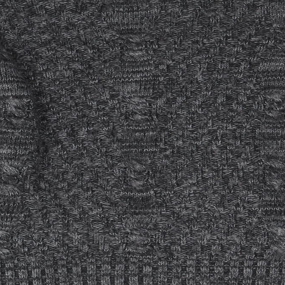 Topman Mens Grey  Knit Pullover Jumper Size M