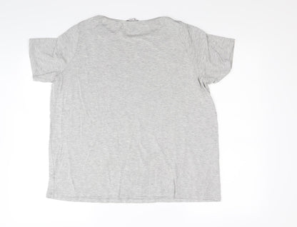 TU Womens Grey  Jersey Basic T-Shirt Size 10  - Stars