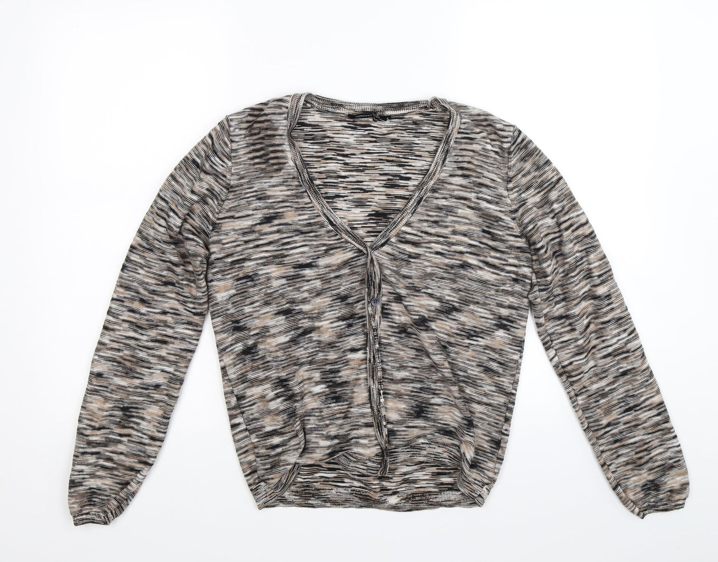 Monoprix Womens Brown  Knit Cardigan Jumper Size S