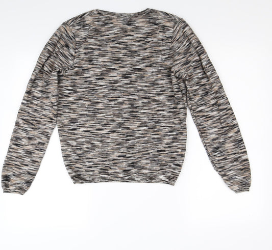 Monoprix Womens Brown  Knit Cardigan Jumper Size S