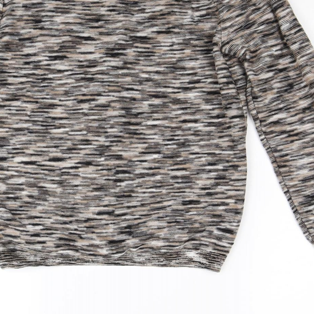 Monoprix Womens Brown  Knit Cardigan Jumper Size S