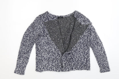 Alison sheri Womens Blue  Knit Cardigan Jumper Size S