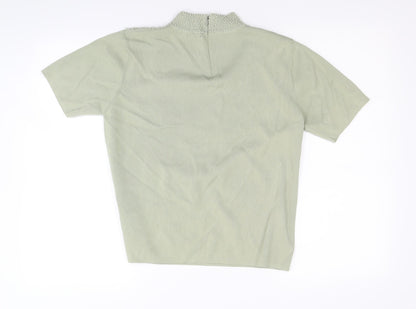 Womens UK Size L Talisa Green Basic Blouse