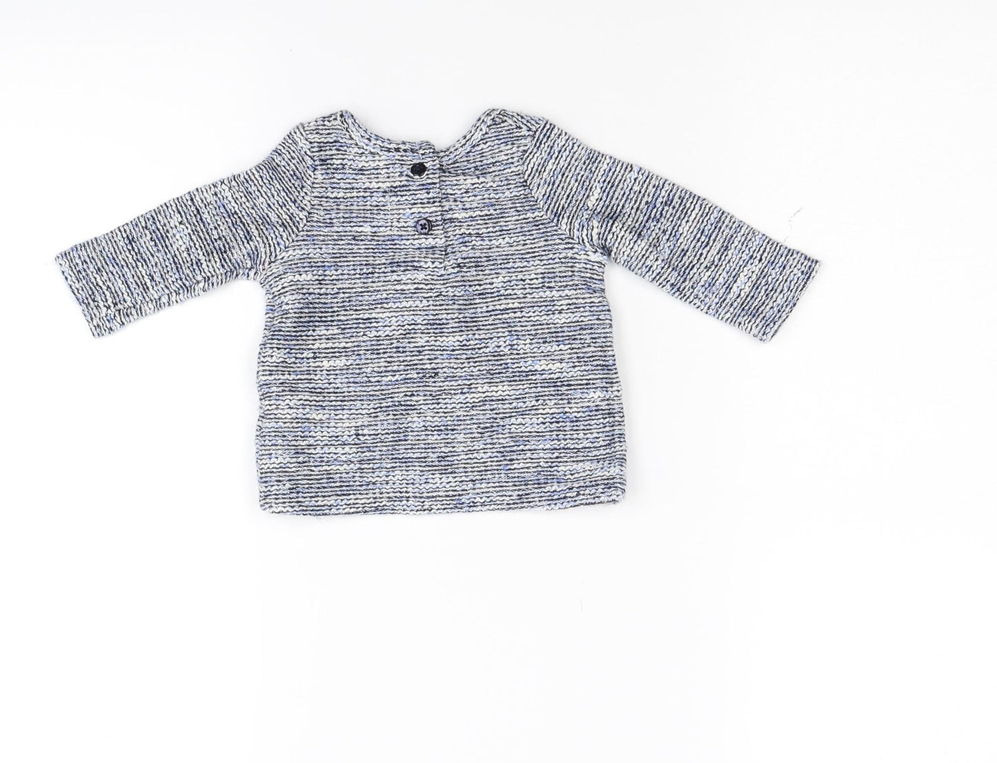 Primark Baby Blue  Knit Pullover Jumper Size 0-3 Months  - Loverly
