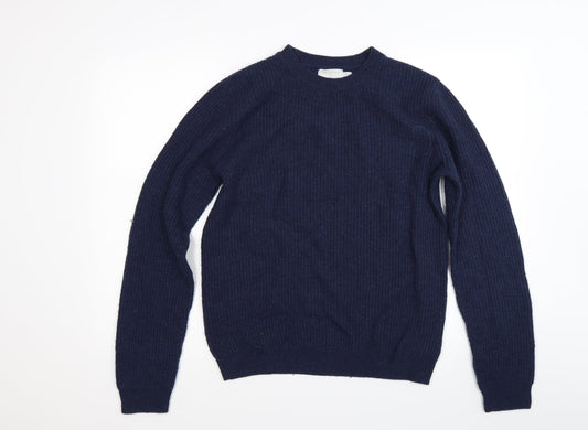 Topman Mens Blue  Knit Pullover Jumper Size S