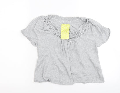 Next Womens Grey   Wrap Jumper Size 8