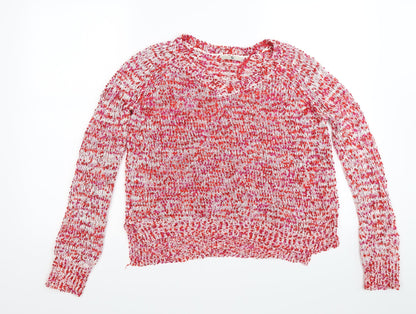 TU Womens Red  Knit Pullover Jumper Size 8