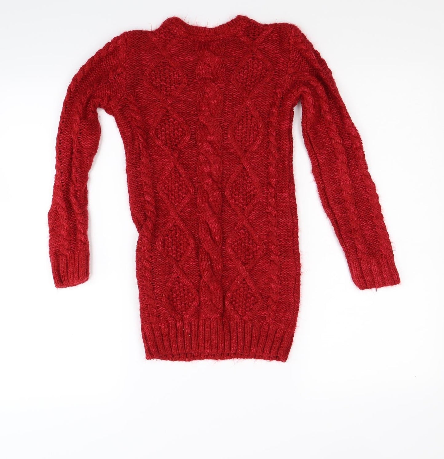 Marks and Spencer Girls Red   Jumper Dress