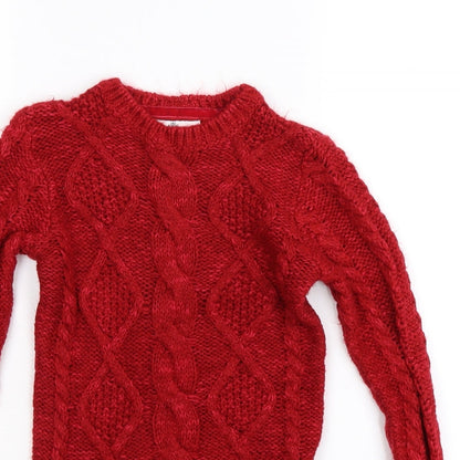 Marks and Spencer Girls Red   Jumper Dress