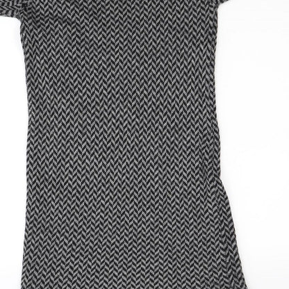 Sfera Womens Grey  Rayon Jumper Dress  Size S
