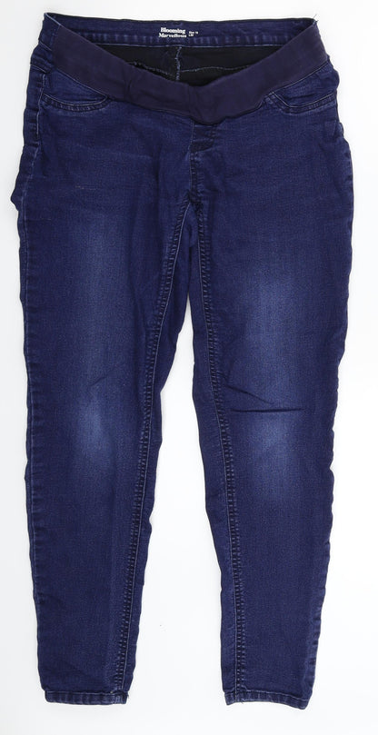 Blooming Marvellous Womens Blue  Denim Jegging Jeans Size 12 L30 in