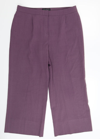 Womens UK Size 34 in Artigiano Regular Fit Windbreaker Purple Trousers