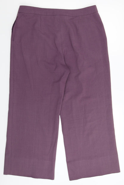Womens UK Size 34 in Artigiano Regular Fit Windbreaker Purple Trousers