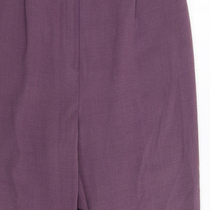 Womens UK Size 34 in Artigiano Regular Fit Windbreaker Purple Trousers