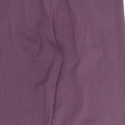 Womens UK Size 34 in Artigiano Regular Fit Windbreaker Purple Trousers