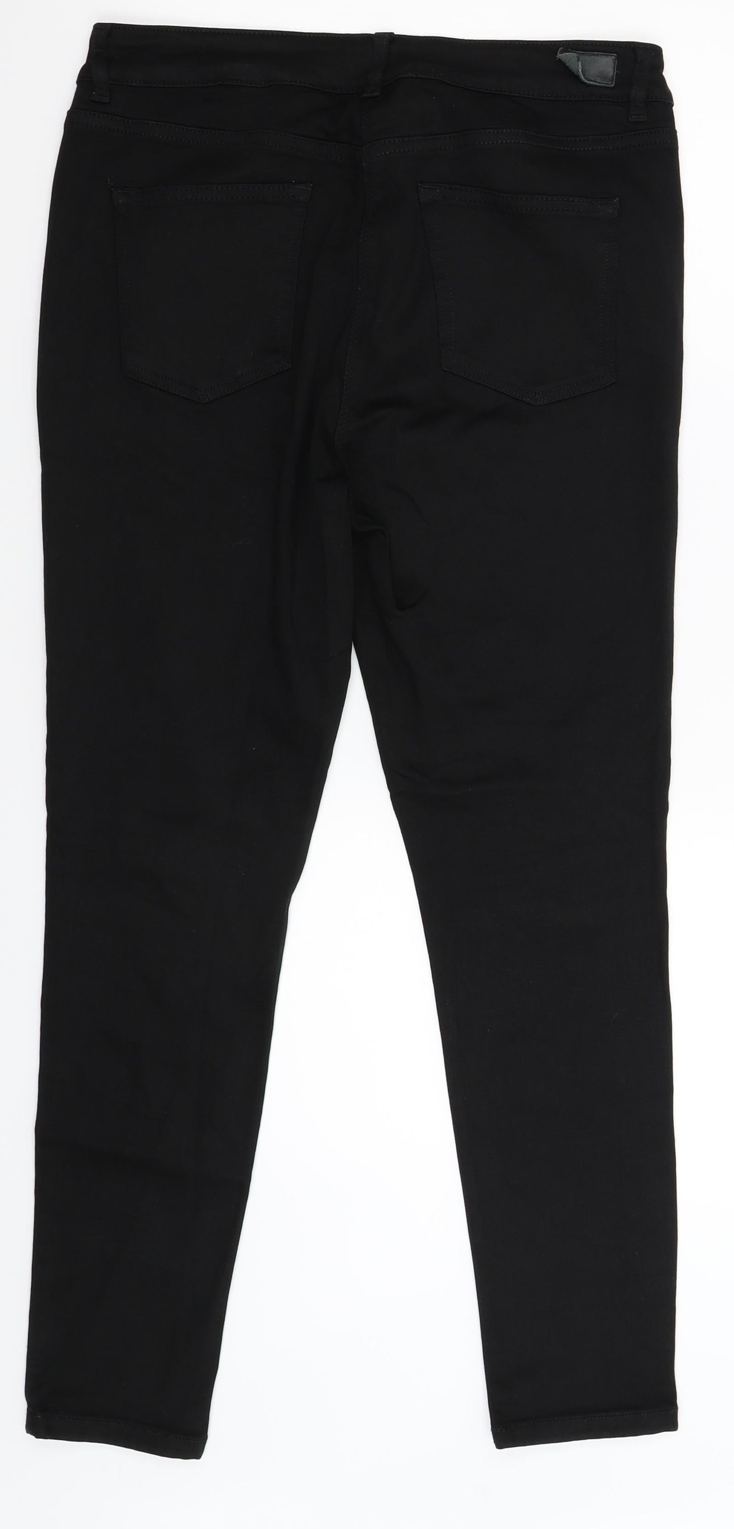 NEXT Womens Black  Denim Skinny Jeans Size 32 in L28 in