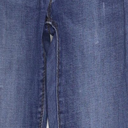 Denim & Co. Womens Blue  Denim Skinny Jeans Size 10 L29 in