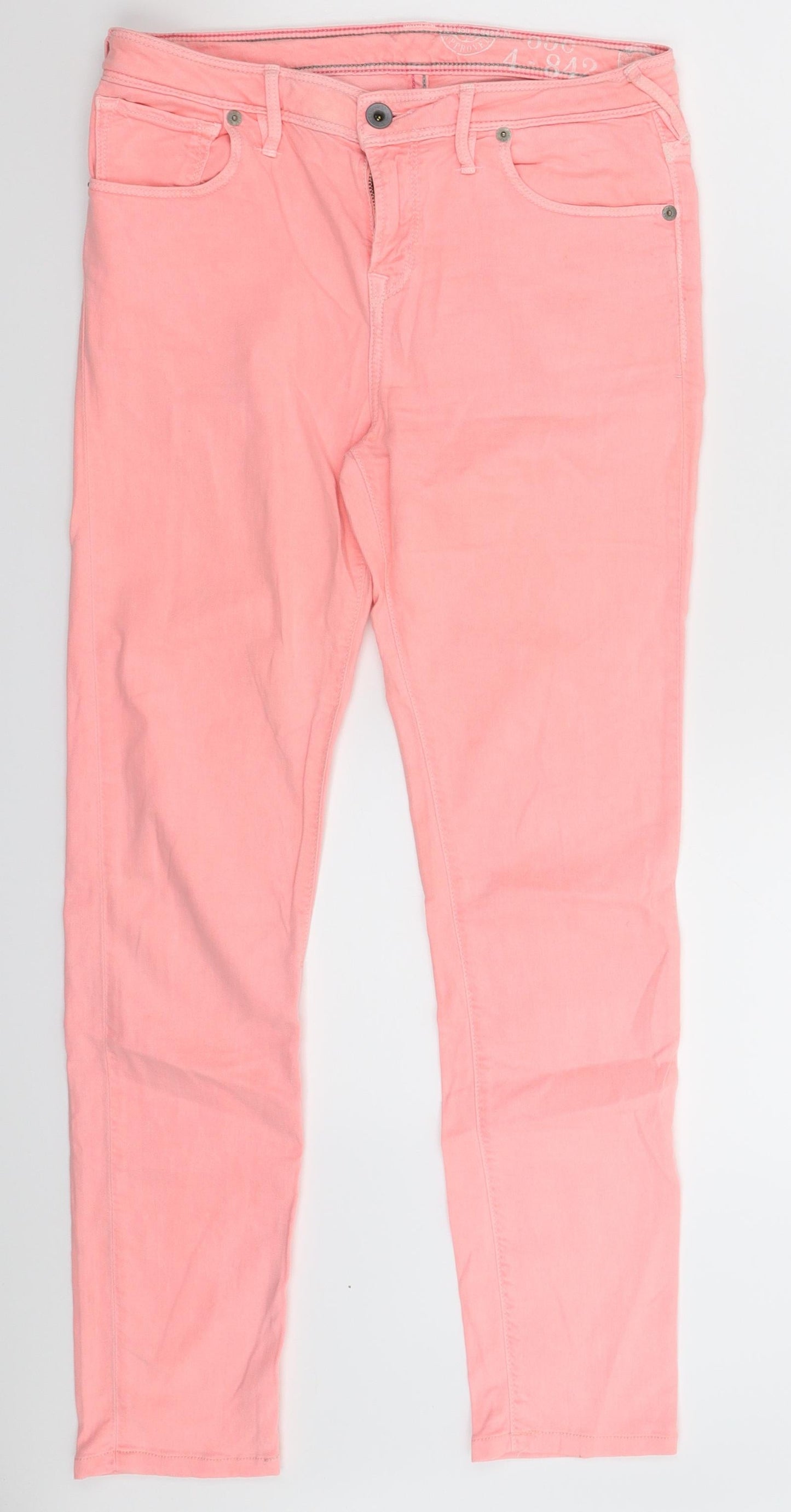 Womens UK Size 28 in Preworn Extra-Slim Fit Skinny Pink Jeans