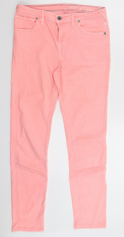 Womens UK Size 28 in Preworn Extra-Slim Fit Skinny Pink Jeans