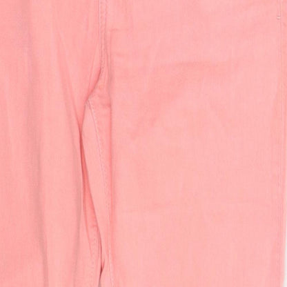 Womens UK Size 28 in Preworn Extra-Slim Fit Skinny Pink Jeans