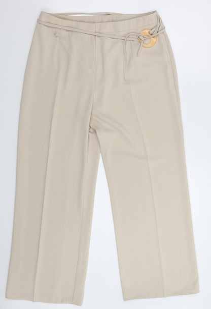 Womens UK Size 14 Berkertex Regular Fit  Beige Trousers