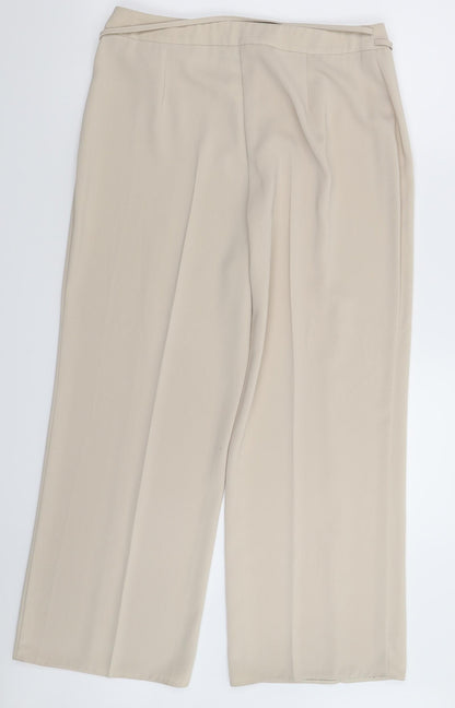 Womens UK Size 14 Berkertex Regular Fit  Beige Trousers