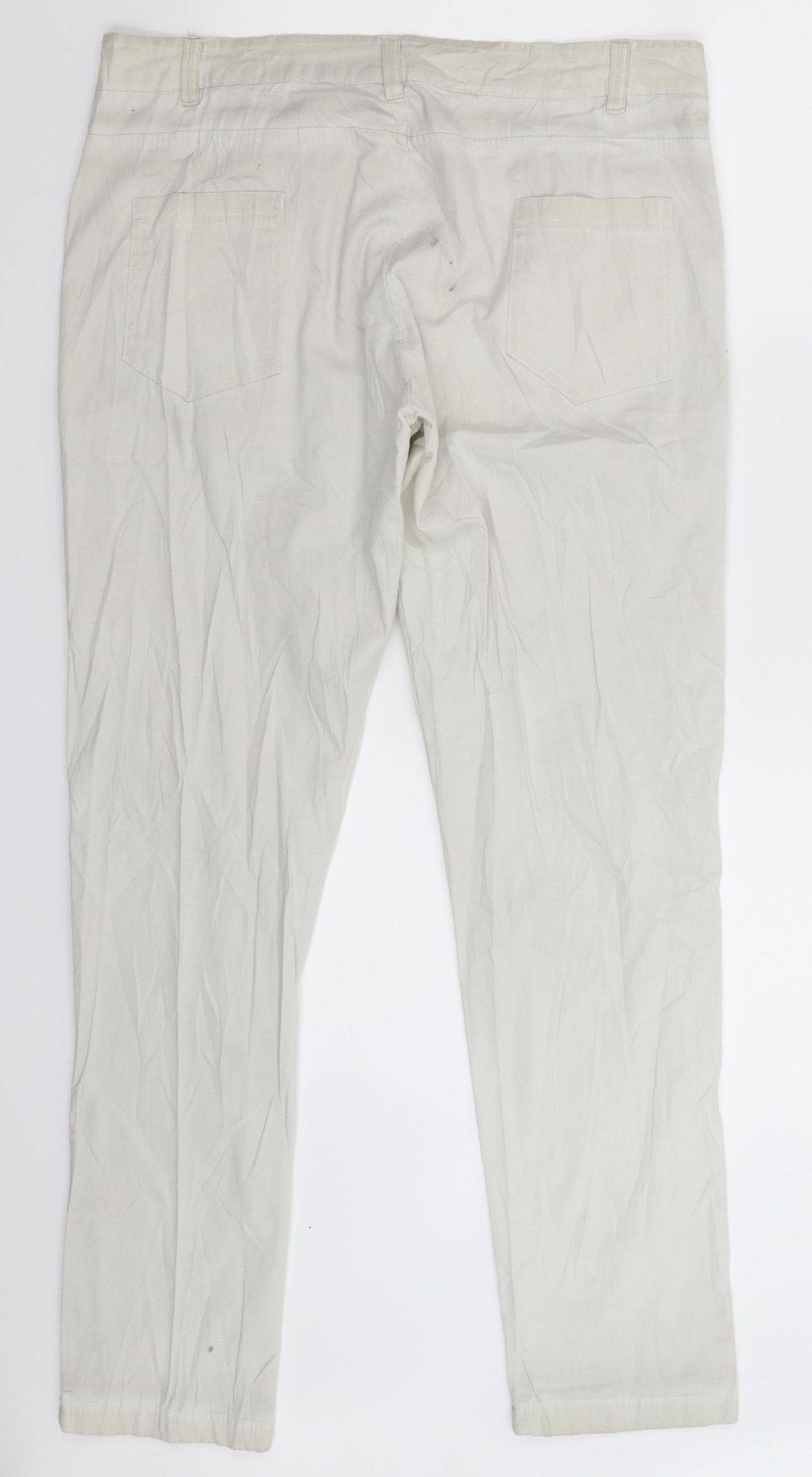 Womens UK Size 34 in Preworn Extra-Slim Fit  Grey Trousers