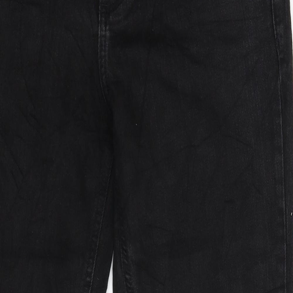 C&A Womens Black  Denim Straight Jeans Size 30 in L29 in