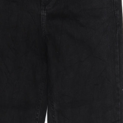 C&A Womens Black  Denim Straight Jeans Size 30 in L29 in