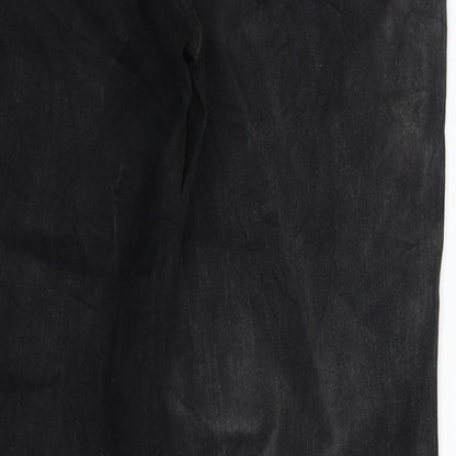 C&A Womens Black  Denim Straight Jeans Size 30 in L29 in