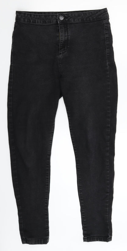 FOREVER 21 Womens Black  Denim Skinny Jeans Size 30 in L29 in