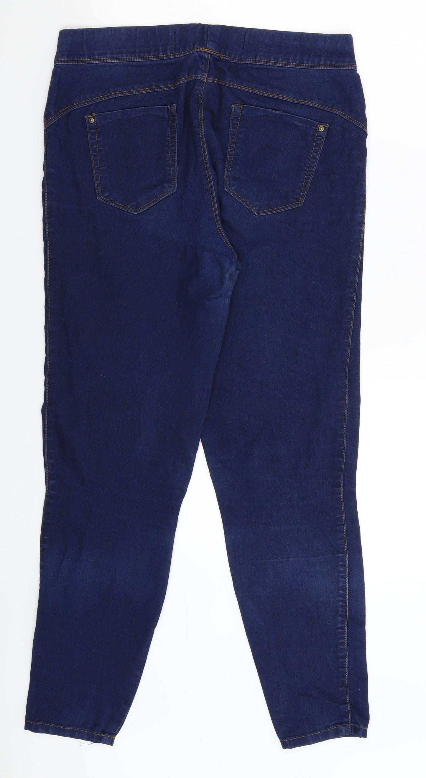 Denim & Co. Womens Blue  Denim Jegging Jeans Size 12 L28 in