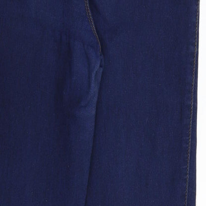 Denim & Co. Womens Blue  Denim Jegging Jeans Size 12 L28 in