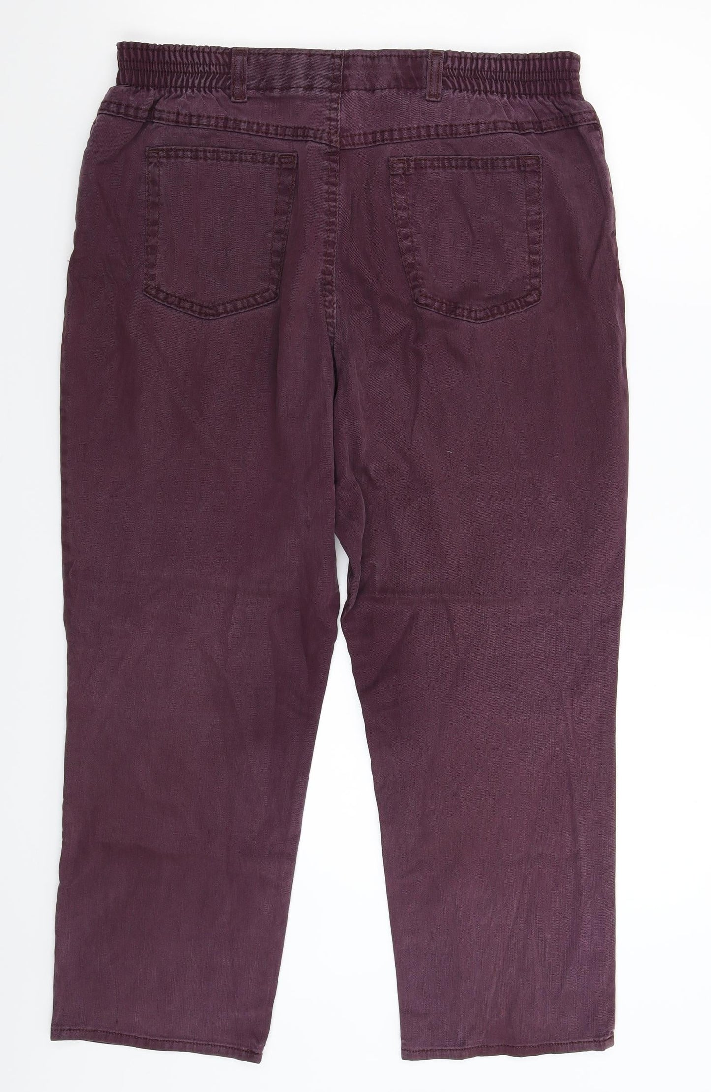 Womens UK Size 34 in Preworn Regular Fit Straight Brown Jeans