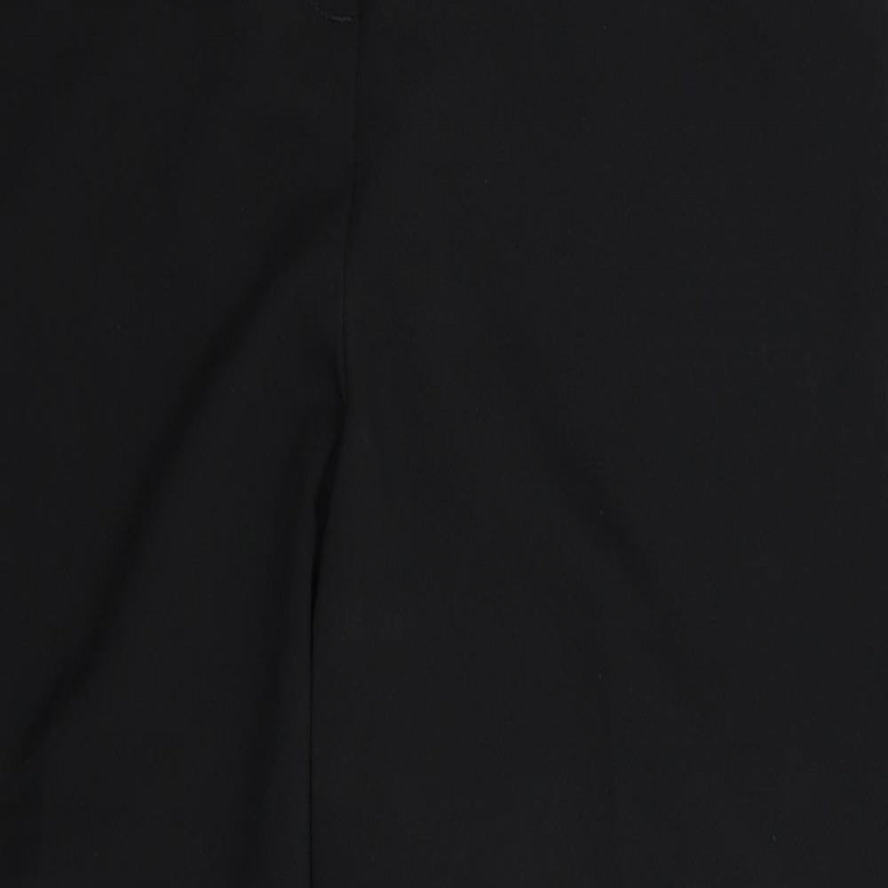 Womens UK Size 12 Papaya Regular Fit Dress Pants Black Trousers